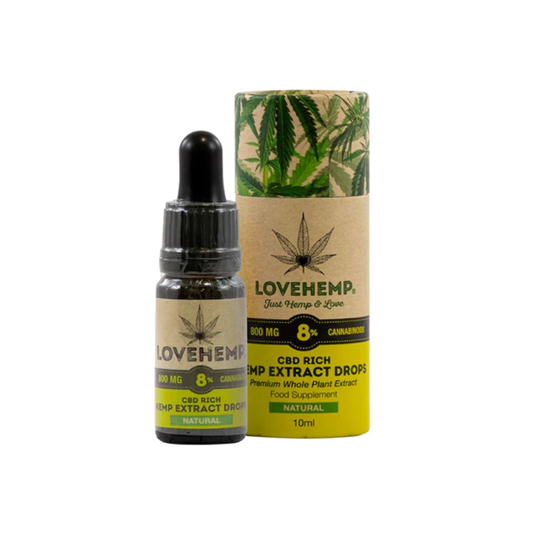 Love Hemp 800mg CBD Hemp Extract Drops
